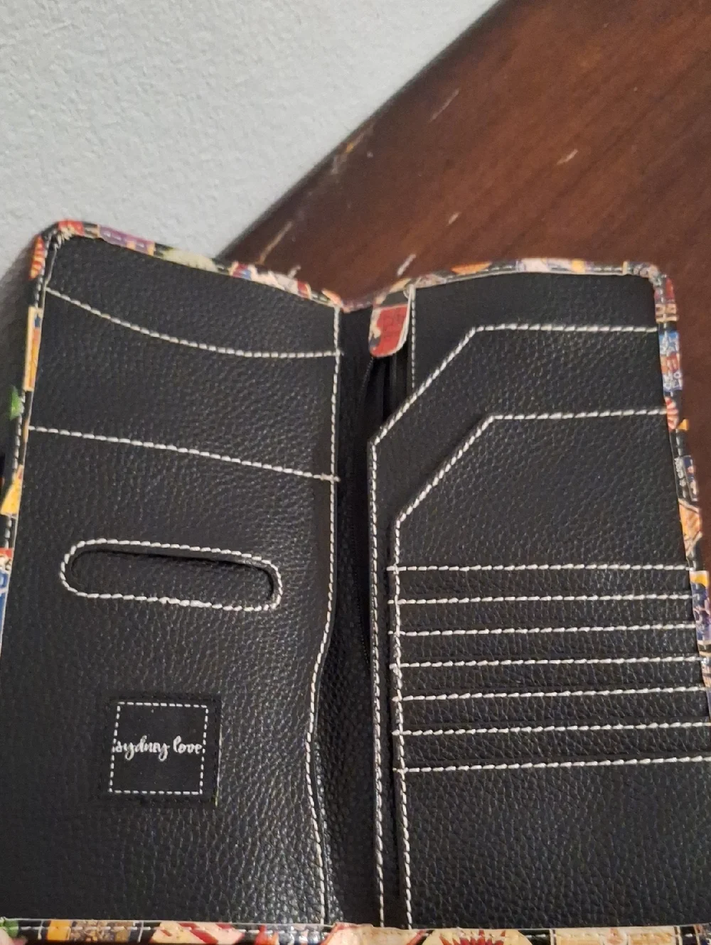 Travel Sticker Print Wallet Phone Case - Multicolor - Picture 2 of 3